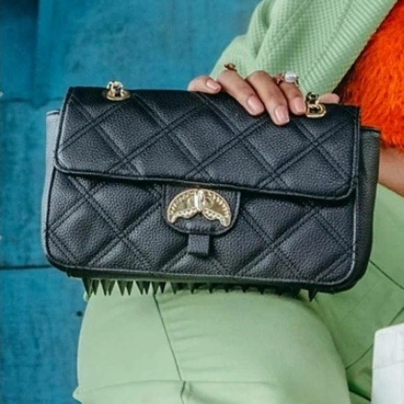 Sprayground Bags Limited Edition Sprayground Quilted Black And Gold